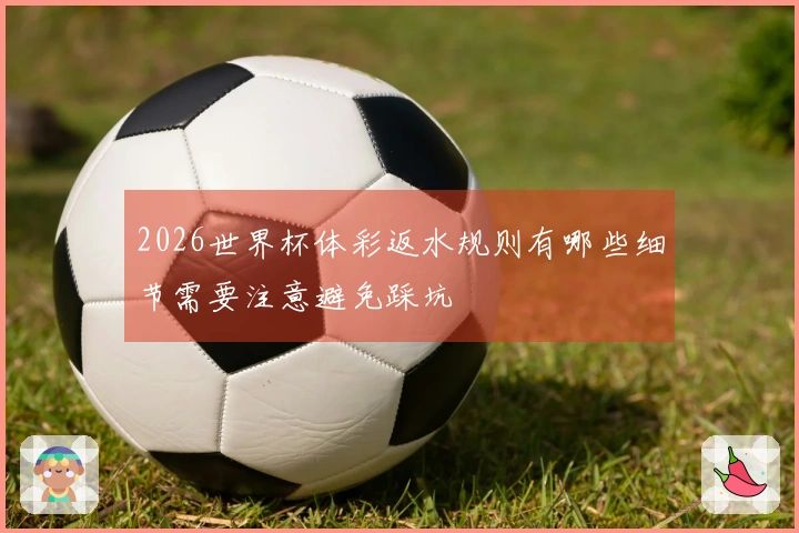 2026世界杯体彩返水规则有哪些细节需要注意避免踩坑